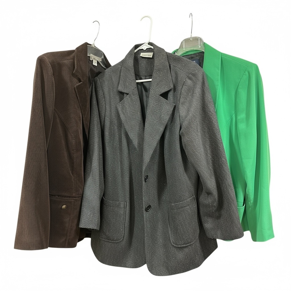 Plus-Size Blazers Bundle  (Sizes 22W–24W) — Pre-Owned, Good Condition.